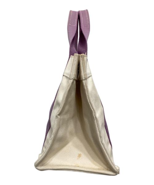 HERMES（エルメス）HERMES (エルメス) ボラボラPM ホワイト×パープルの古着・服飾アイテム
