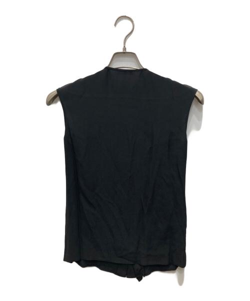 PRADA（プラダ）PRADA (プラダ) シルクブラウス ブラック サイズ:36の古着・服飾アイテム
