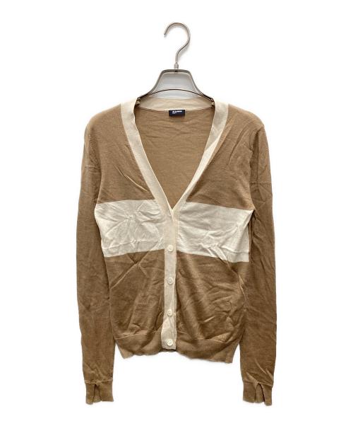 JIL SANDER NAVY（ジルサンダー ネイビー）JIL SANDER NAVY (ジルサンダー ネイビー) シルクカシミヤニットカーディガン ベージュ サイズ:XSの古着・服飾アイテム