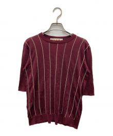 MARNI（マルニ）の古着「S/Sシルクニット」｜ボルドー