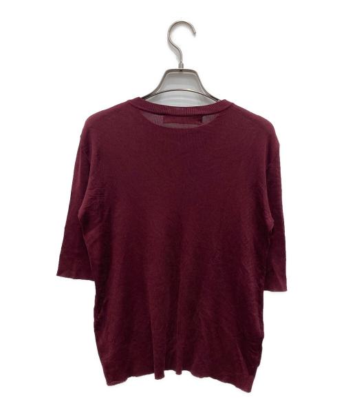 MARNI（マルニ）MARNI (マルニ) S/Sシルクニット ボルドー サイズ:38の古着・服飾アイテム