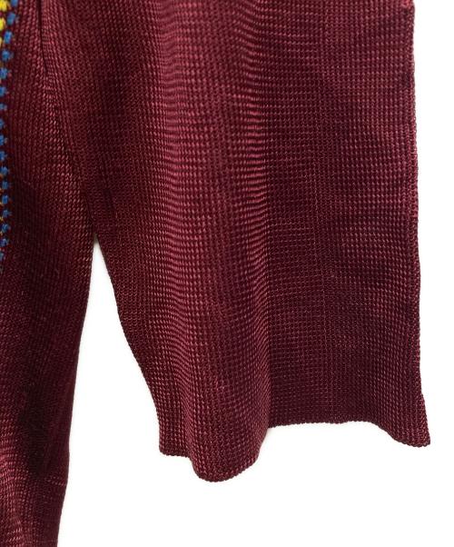MARNI（マルニ）MARNI (マルニ) S/Sシルクニット ボルドー サイズ:38の古着・服飾アイテム