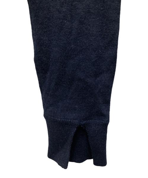 JIL SANDER NAVY（ジルサンダー ネイビー）JIL SANDER NAVY (ジルサンダー ネイビー) シルクカシミヤニットカーディガン ネイビー×ホワイト サイズ:XSの古着・服飾アイテム