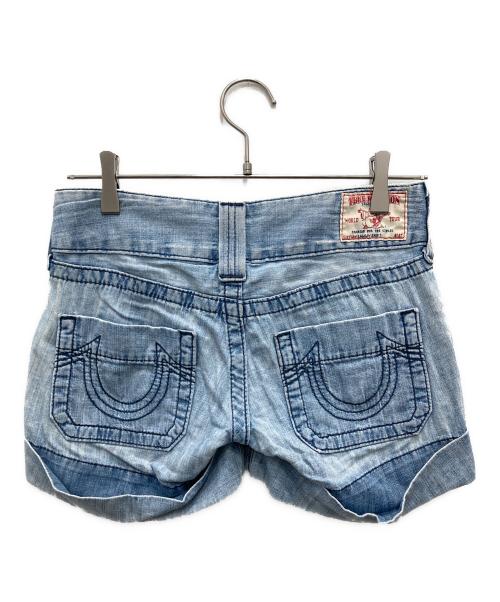 TRUE RELIGION（トゥルー レリジョン）TRUE RELIGION (トゥルー レリジョン) ショートデニムパンツ インディゴ サイズ:W25の古着・服飾アイテム