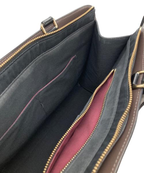 PAUL SMITH（ポールスミス）Paul Smith (ポールスミス) レザートートバッグ ブラウンの古着・服飾アイテム