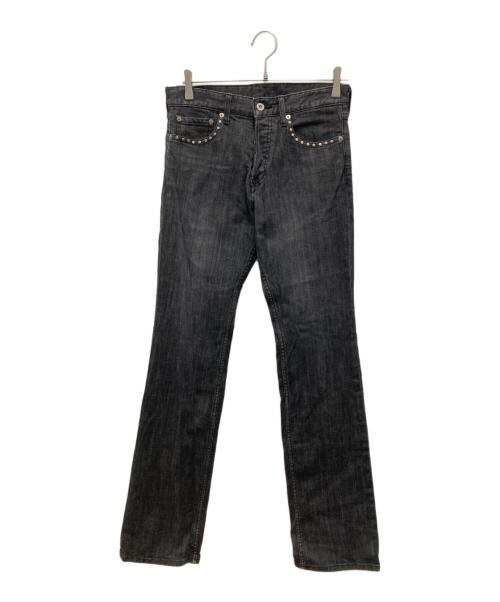 HIGH STREET（ハイ ストリート）HIGH STREET (ハイ ストリート) スタッズデニムパンツ グレー サイズ:Sの古着・服飾アイテム