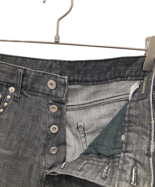 HIGH STREET（ハイ ストリート）HIGH STREET (ハイ ストリート) スタッズデニムパンツ グレー サイズ:Sの古着・服飾アイテム