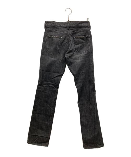 HIGH STREET（ハイ ストリート）HIGH STREET (ハイ ストリート) スタッズデニムパンツ グレー サイズ:Sの古着・服飾アイテム