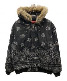 SUPREME（シュプリーム）の古着「Bandana Jacquard Denim Hooded Work Jacket」｜ブラック