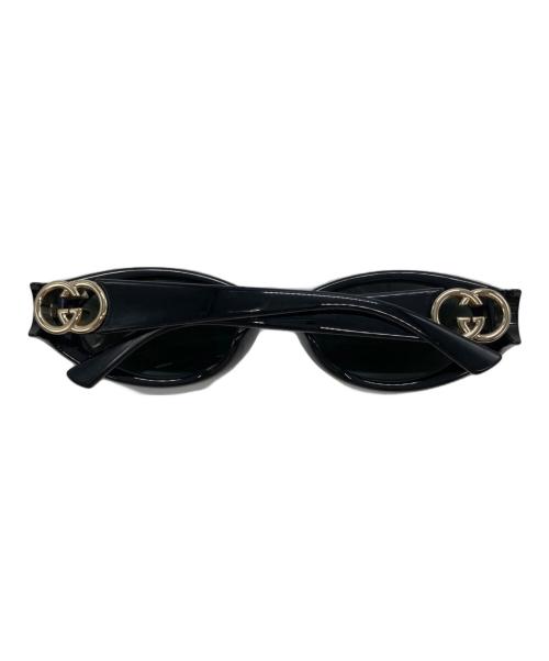 GUCCI（グッチ）GUCCI (グッチ) オーバル サングラス ブラック サイズ:56口18-140の古着・服飾アイテム