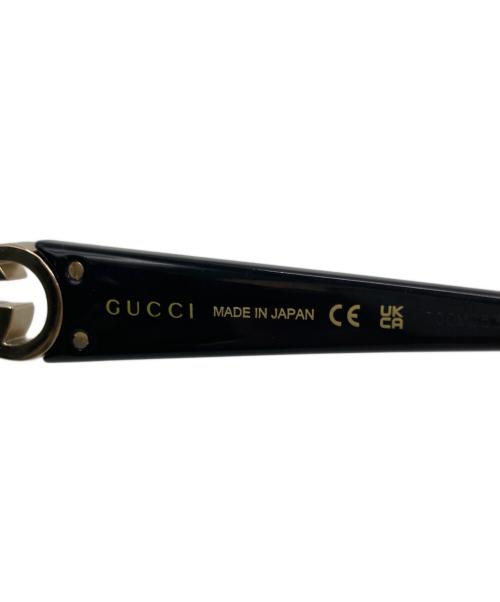 GUCCI（グッチ）GUCCI (グッチ) オーバル サングラス ブラック サイズ:56口18-140の古着・服飾アイテム