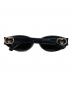 GUCCI (グッチ) オーバル サングラス ブラック サイズ:56口18-140：18000円