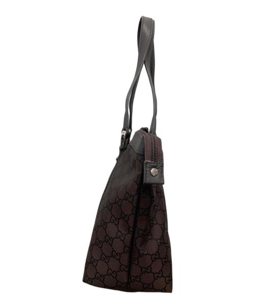 GUCCI（グッチ）GUCCI (グッチ) GGキャンバストートバッグ ブラウンの古着・服飾アイテム