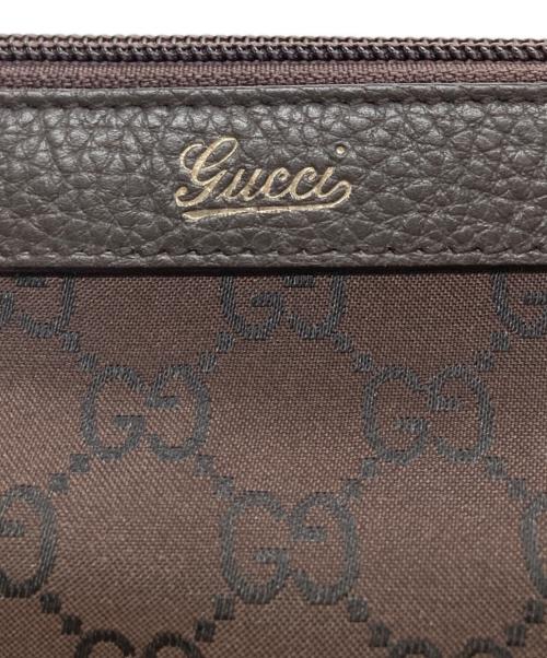 GUCCI（グッチ）GUCCI (グッチ) GGキャンバストートバッグ ブラウンの古着・服飾アイテム