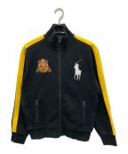 POLO RALPH LAURENポロ・ラルフローレン）の古着「ビッグポニー刺繍スウェットジャケット」｜ブラック
