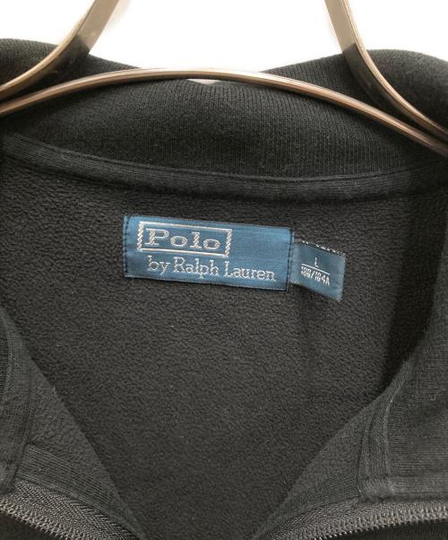 POLO RALPH LAUREN（ポロ・ラルフローレン）POLO RALPH LAUREN (ポロ・ラルフローレン) ビッグポニー刺繍スウェットジャケット ブラック サイズ:Lの古着・服飾アイテム