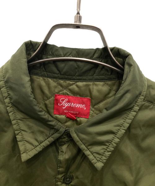 SUPREME（シュプリーム）Supreme (シュプリーム) 22AW Nylon Filled Shirt グリーン サイズ:Sの古着・服飾アイテム