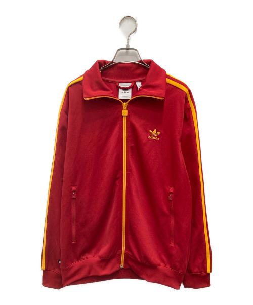 adidas（アディダス）adidas (アディダス) ベッケンバウアートラックジャケット レッド サイズ:XXLの古着・服飾アイテム