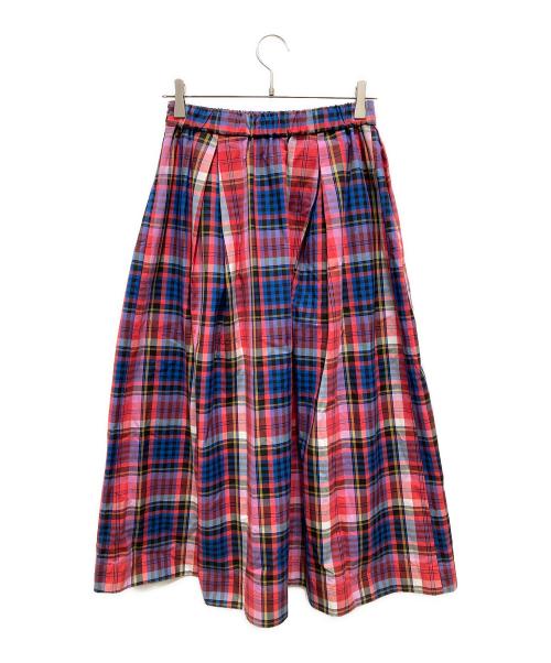 UNITED ARROWS（ユナイテッドアローズ）UNITED ARROWS (ユナイテッドアローズ) マドラス チェック スカート ブルー×レッド サイズ:Mの古着・服飾アイテム