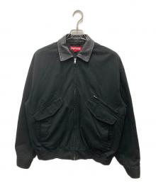 SUPREME（シュプリーム）の古着「23FW Leather Collar Utility Jacket」｜ブラック
