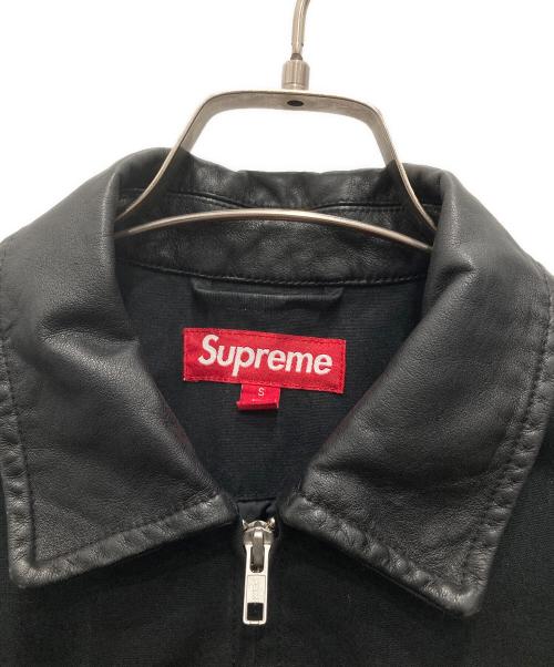 SUPREME（シュプリーム）Supreme (シュプリーム) 23FW Leather Collar Utility Jacket ブラック サイズ:Sの古着・服飾アイテム