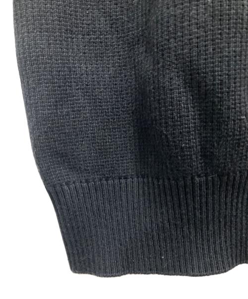 Snow peak（スノーピーク）snow peak (スノーピーク) Co/Ny/Pe Knit Crew Neck/コットン・ナイロン・ポリエステル・ニット・クルー・ネック ブラック サイズ:Lの古着・服飾アイテム