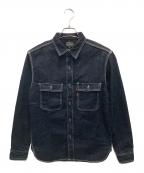 EIGHT Gエイトジー）の古着「denim work shirt/デニム・ワーク・シャツ」｜インディゴ