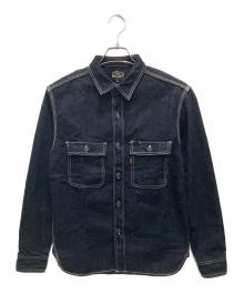EIGHT G（エイトジー）の古着「denim work shirt/デニム・ワーク・シャツ」｜インディゴ