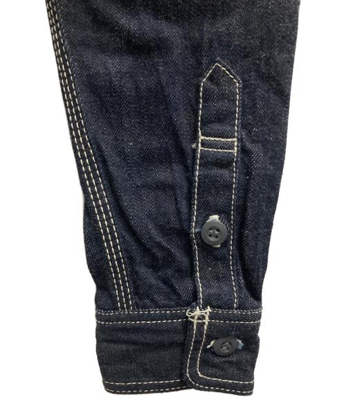 EIGHT G（エイトジー）EIGHT G (エイトジー) denim work shirt/デニム・ワーク・シャツ インディゴ サイズ:Mの古着・服飾アイテム
