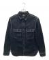 EIGHT G（エイトジー）の古着「denim work shirt/デニム・ワーク・シャツ」｜インディゴ