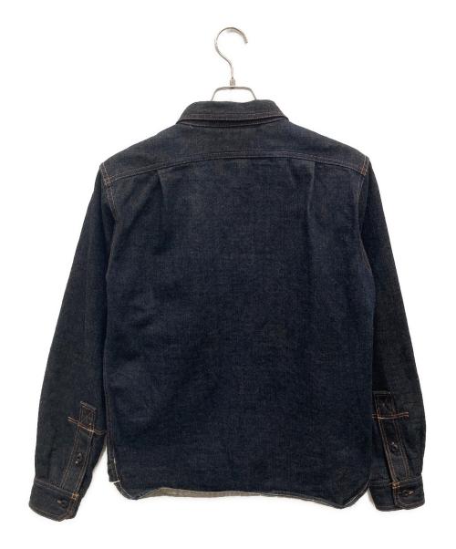 EIGHT G（エイトジー）EIGHT G (エイトジー) 13.5oz, LEFT HAND TWILL DENIM FARMER SHIRT インディゴ サイズ:38の古着・服飾アイテム