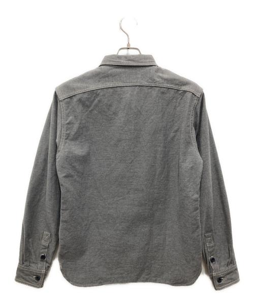 EIGHT G（エイトジー）EIGHT G (エイトジー) 11oz 硫化染めバックサテンワークシャツ グレー サイズ:38の古着・服飾アイテム