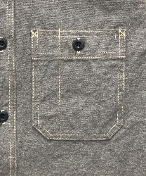 EIGHT G（エイトジー）EIGHT G (エイトジー) 11oz 硫化染めバックサテンワークシャツ グレー サイズ:38の古着・服飾アイテム