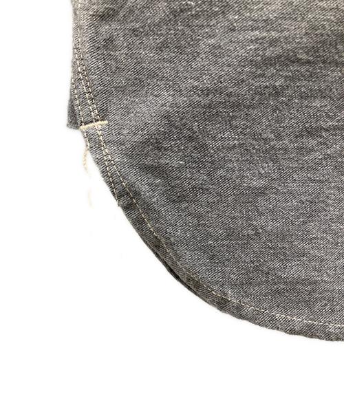 EIGHT G（エイトジー）EIGHT G (エイトジー) 11oz 硫化染めバックサテンワークシャツ グレー サイズ:38の古着・服飾アイテム