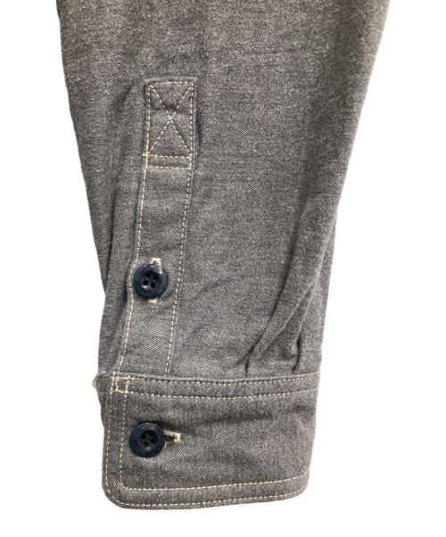 EIGHT G（エイトジー）EIGHT G (エイトジー) 11oz 硫化染めバックサテンワークシャツ グレー サイズ:38の古着・服飾アイテム