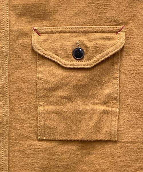 EIGHT G（エイトジー）EIGHT G (エイトジー) 10oz 無地フランネルワークシャツ ブラウン サイズ:Mの古着・服飾アイテム