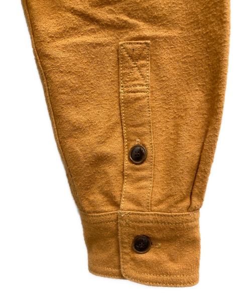 EIGHT G（エイトジー）EIGHT G (エイトジー) 10oz 無地フランネルワークシャツ ブラウン サイズ:Mの古着・服飾アイテム