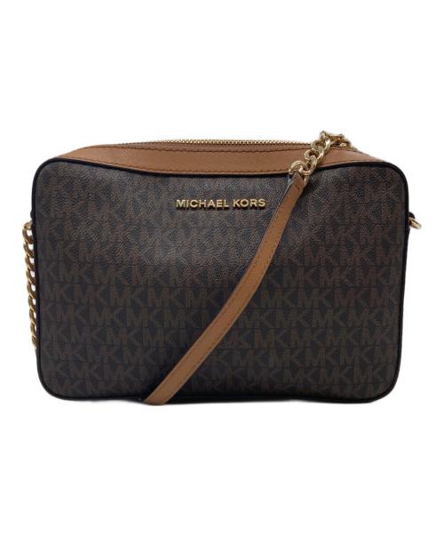 MICHAEL KORS（マイケルコース）MICHAEL KORS (マイケルコース) チェーンショルダーバッグ ブラウンの古着・服飾アイテム