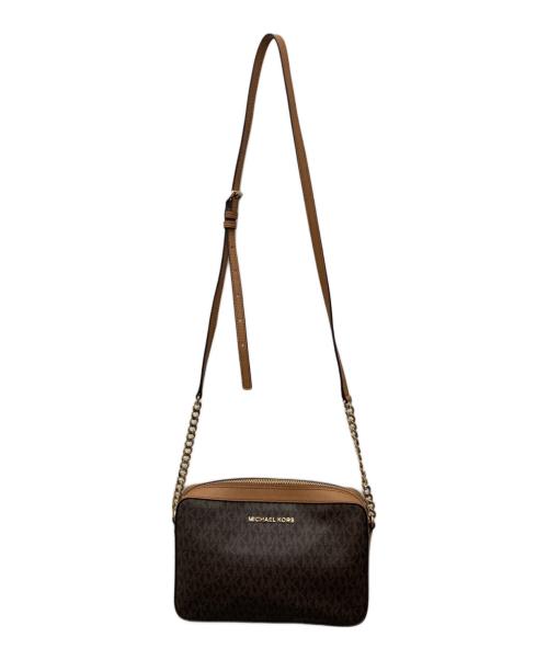 MICHAEL KORS（マイケルコース）MICHAEL KORS (マイケルコース) チェーンショルダーバッグ ブラウンの古着・服飾アイテム