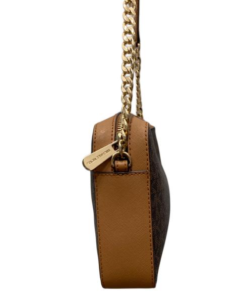 MICHAEL KORS（マイケルコース）MICHAEL KORS (マイケルコース) チェーンショルダーバッグ ブラウンの古着・服飾アイテム