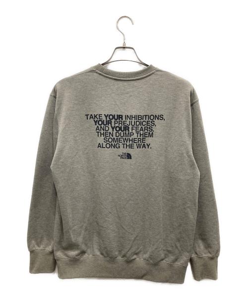 THE NORTH FACE（ザ ノース フェイス）THE NORTH FACE (ザ ノース フェイス) graphic SWEAT CREW/グラフィック・スウェット・クル グレー サイズ:Lの古着・服飾アイテム