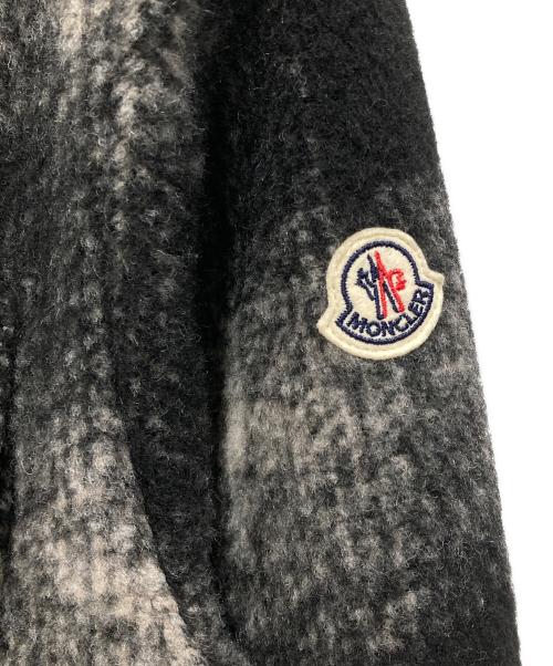 MONCLER（モンクレール）MONCLER (モンクレール) Zip-up overshirt/ジップアップ・オーバーシャツ ホワイト×ブラック サイズ:S 未使用品の古着・服飾アイテム