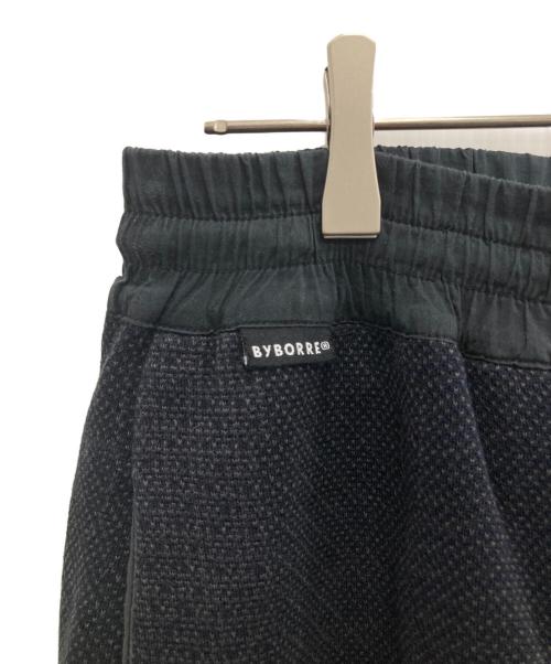 BYBORRE（バイボレ）BYBORRE (バイボレ) ニットイージーパンツ ブラックの古着・服飾アイテム
