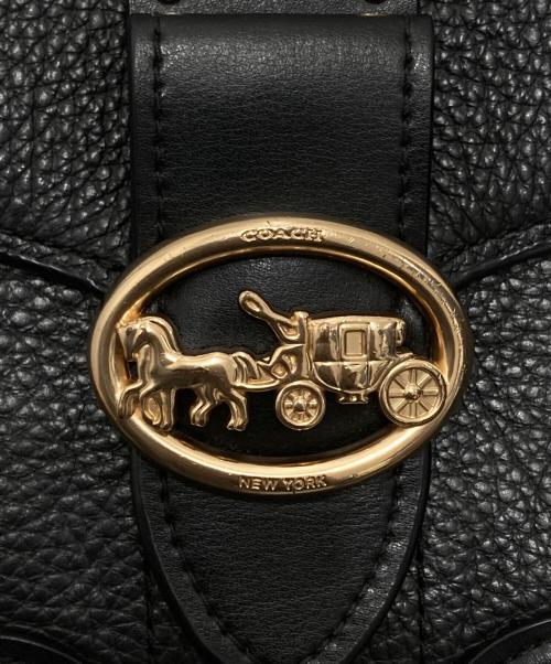 COACH（コーチ）COACH (コーチ) GEORGIE CROSSBODY WITH RIVETS/ジョージ クロスボディ ウィズ リベット ブラックの古着・服飾アイテム