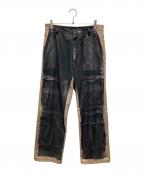 DIESELディーゼル）の古着「P-SCHULZ  PANTS/ピー・シュルツ パンツ」｜グレー×ベージュ