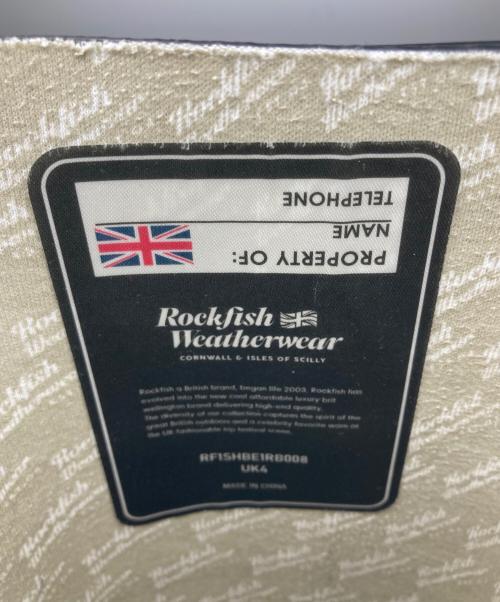 Rockfish Weatherwear（ロックフィッシュウェザーウェア）Rockfish weatherwear (ロックフィッシュウェザーウェア) レインブーツ ブラック サイズ:UK4の古着・服飾アイテム