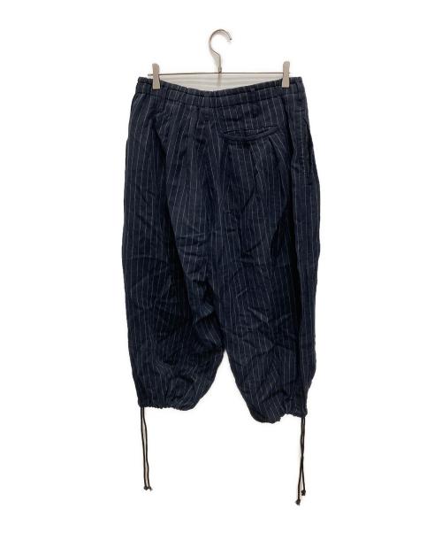 GROUND Y（グラウンドワイ）GROUND Y (グラウンドワイ) LIGHT DONGGOROS BALLOON PANTS ネイビー サイズ:3 未使用品の古着・服飾アイテム
