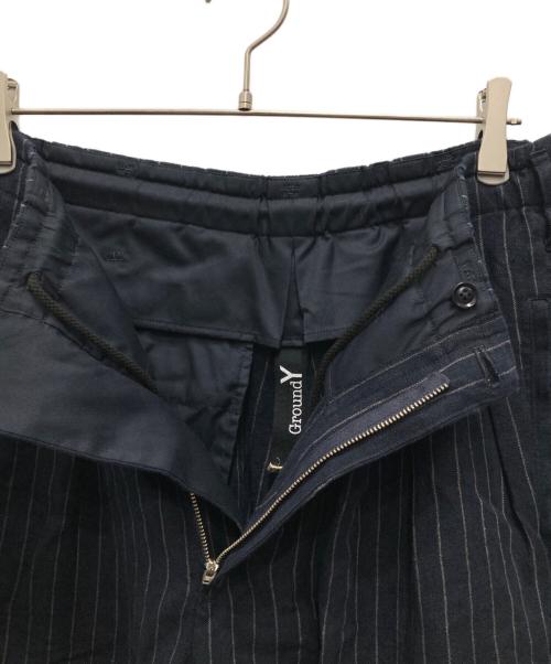 GROUND Y（グラウンドワイ）GROUND Y (グラウンドワイ) LIGHT DONGGOROS BALLOON PANTS ネイビー サイズ:3 未使用品の古着・服飾アイテム