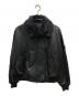 GROUND Y（グラウンドワイ）の古着「VEGETABLE TANNED LAMB LEATHER B-15 FLIGHT JACKET」｜ブラック