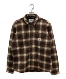 Carhartt WIP（カーハート ワーク イン プログレス）の古着「LASHLEY SHIRT JAC」｜ブラウン×ベージュ